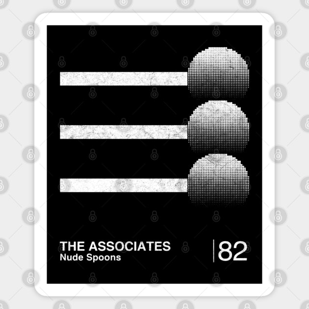 The Associates / Minimalist Graphic Design Fan Artwork Magnet by saudade